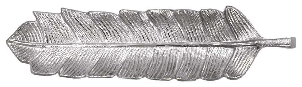Handmade Decorative Aluminium Tray, Silver Color Coated