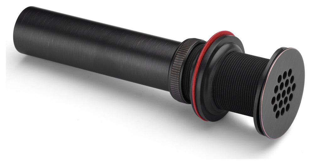 Bathroom Faucet Grid Drain Strainer Without Overflow, Oil Rubbed Bronze