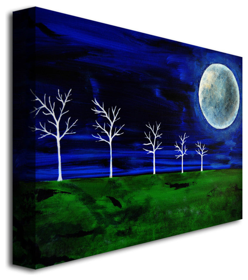 'Blue Moon' Canvas Art by Nicole Dietz