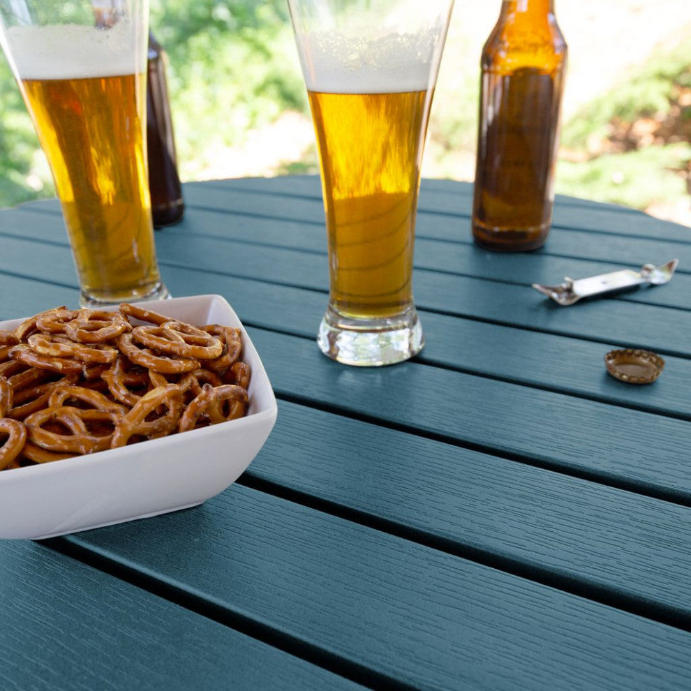 Round 30" Diameter Bar Dining Table, Nantucket Blue