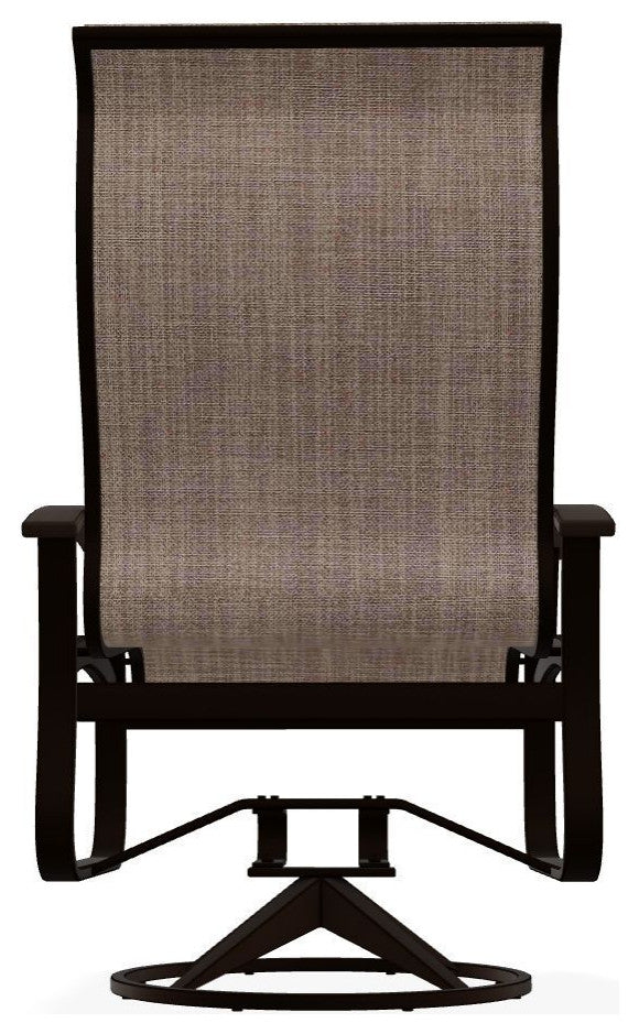 Belle Isle Sling Outdoor Swivel Rocker, Augustine Fennel/Kona