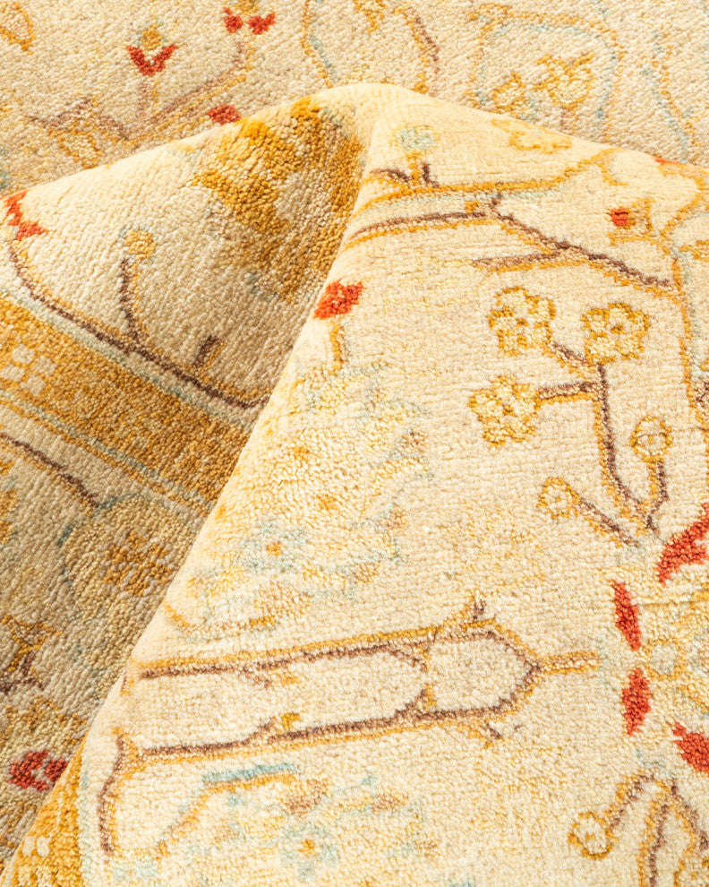 Paletwa One-of-a-Kind Hand-Knotted Runner Ivory, 4'2"x12'4"