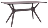 Ibiza Rectangle Table 55 inch Brown