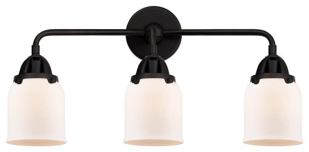 Small Bell Bath Vanity Light, Matte Black, Matte White, Matte White