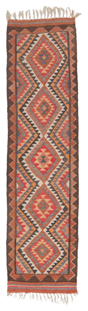 Vintage Turkish Kilim Runner 2' 10" x 10' 8", 34 in. x 128 in.