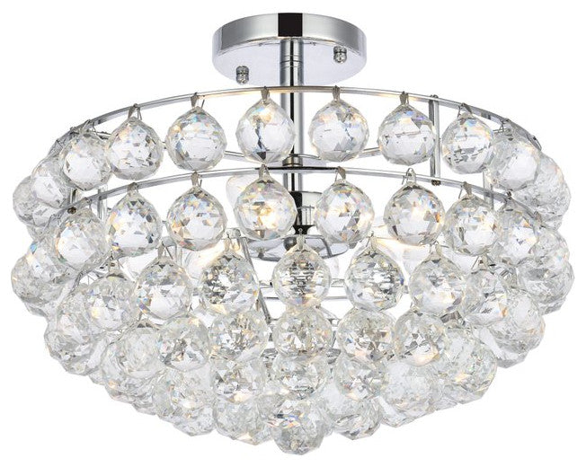 Seren 16" Flush Mount, Chrome
