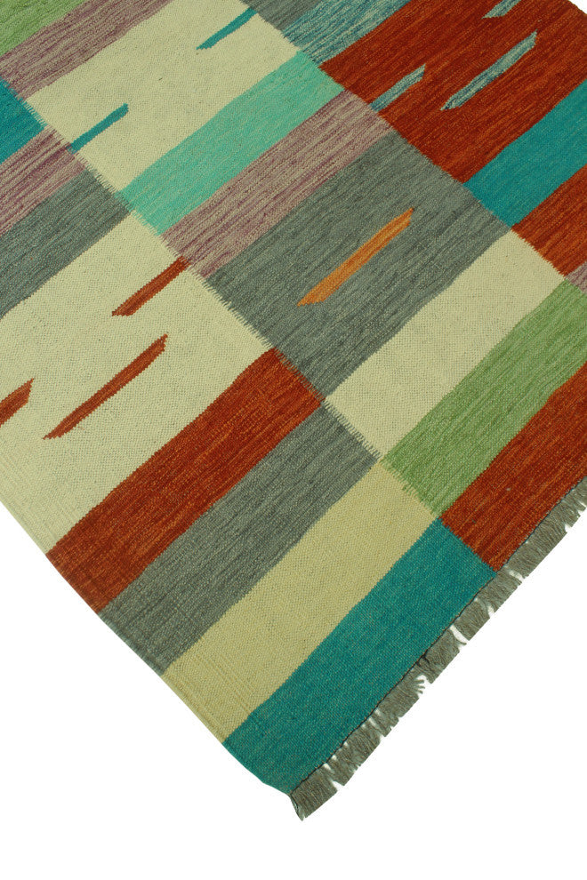 Winchester Kilim Saad Red/Charcoal Rug, 3'10x5'10