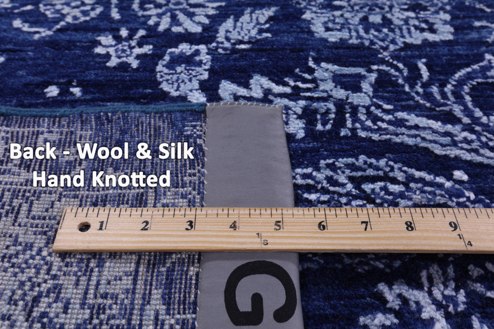 8' 10" X 12' 3" Persian Handmade Wool & Silk Rug - Q13687