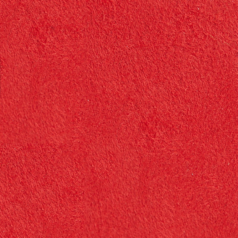 Mozaic Home Suede Pucci Red Round Papasan Cushion 48"