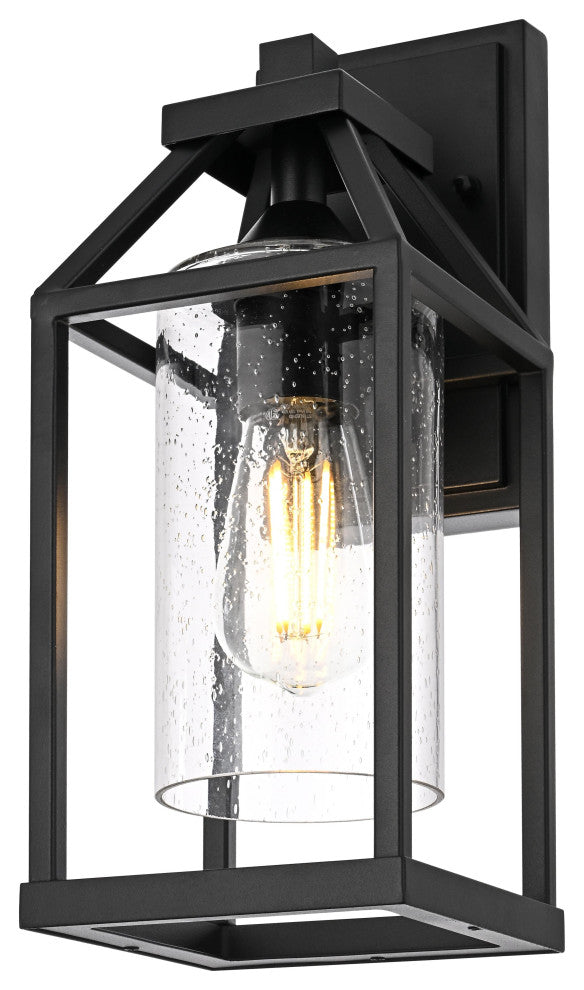 Home Living 14" Outdoor Wall sconce, Black