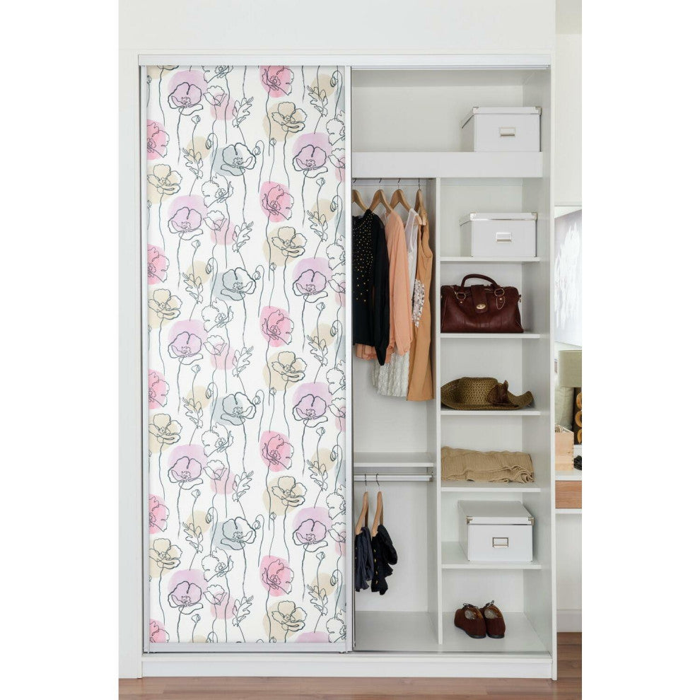 Modern Poppy Peel & Stick Wallpaper