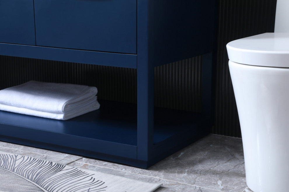 Louie 54" SIngle Bathroom Vanity, Blue