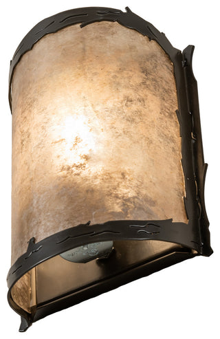 6 Wide Leaf's Edge Wall Sconce
