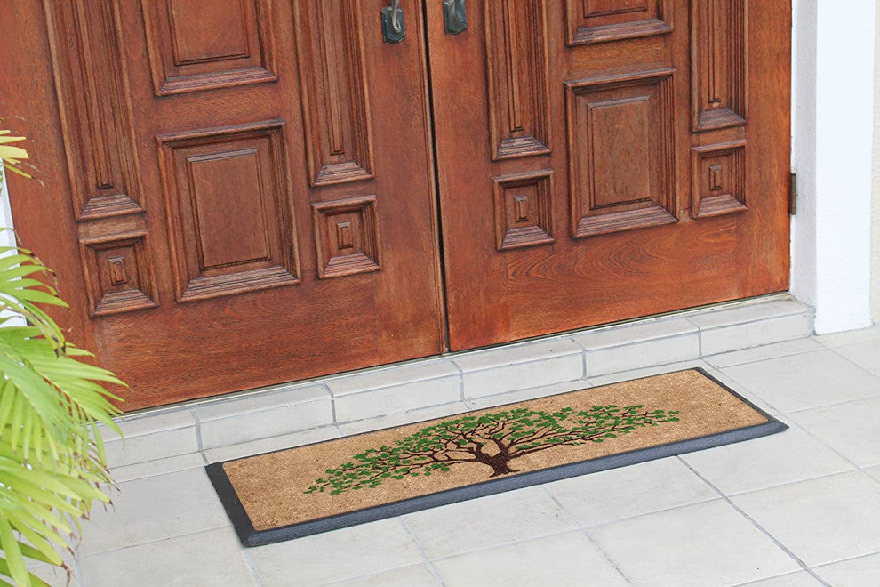 A1HC Natural Coir and Rubber Door Mat 18"x48"