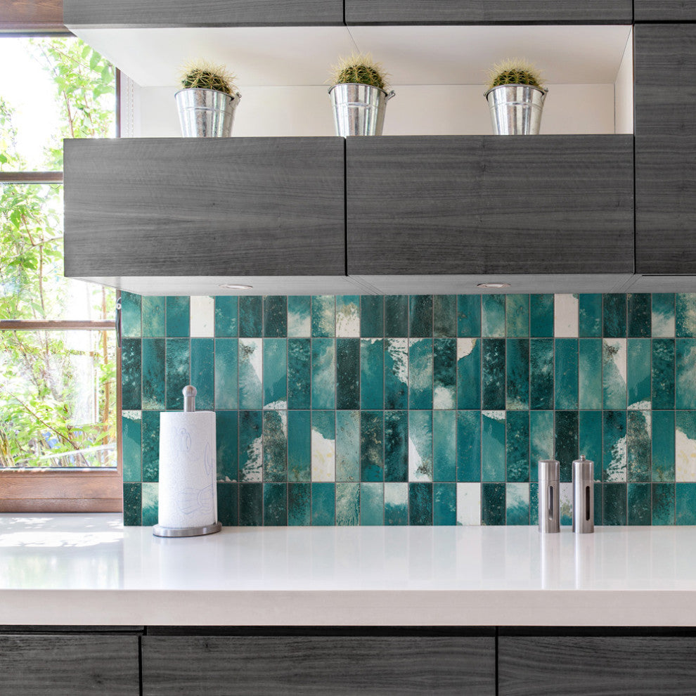 Kings Luxe Tradition Brick Green Ceramic Wall Tile