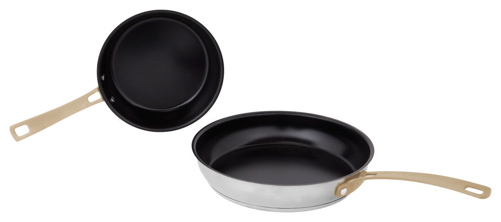 ZLINE 10-Piece Non-Toxic Stainless Steel and Nonstick Ceramic Cookware