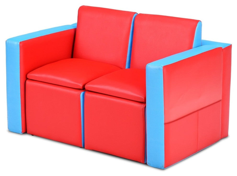 Sturdy Multi-functional Kids Sofa Table Chair Set