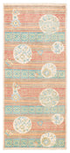 Eclectic, One-of-a-Kind Hand-Knotted Area Rug Green, 4'4"x9'10"