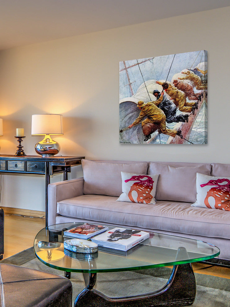 "Heave Ho!" Painting Print on Wrapped Canvas