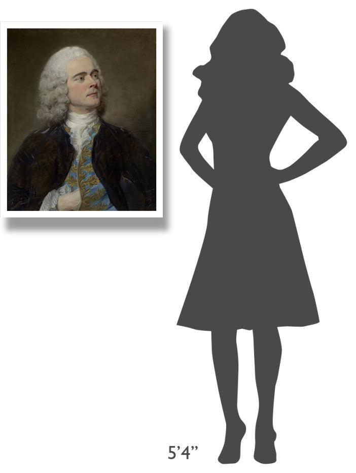 "Charles-Francois Pinceloup de la Grange" Paper Art, 24"x30"