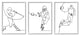 Simple Line Doodle People Playing Baseball Football Basketball, 3pc, each 24x30