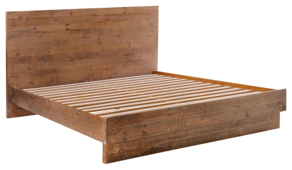 Nevada Bed, Dark Driftwood, King