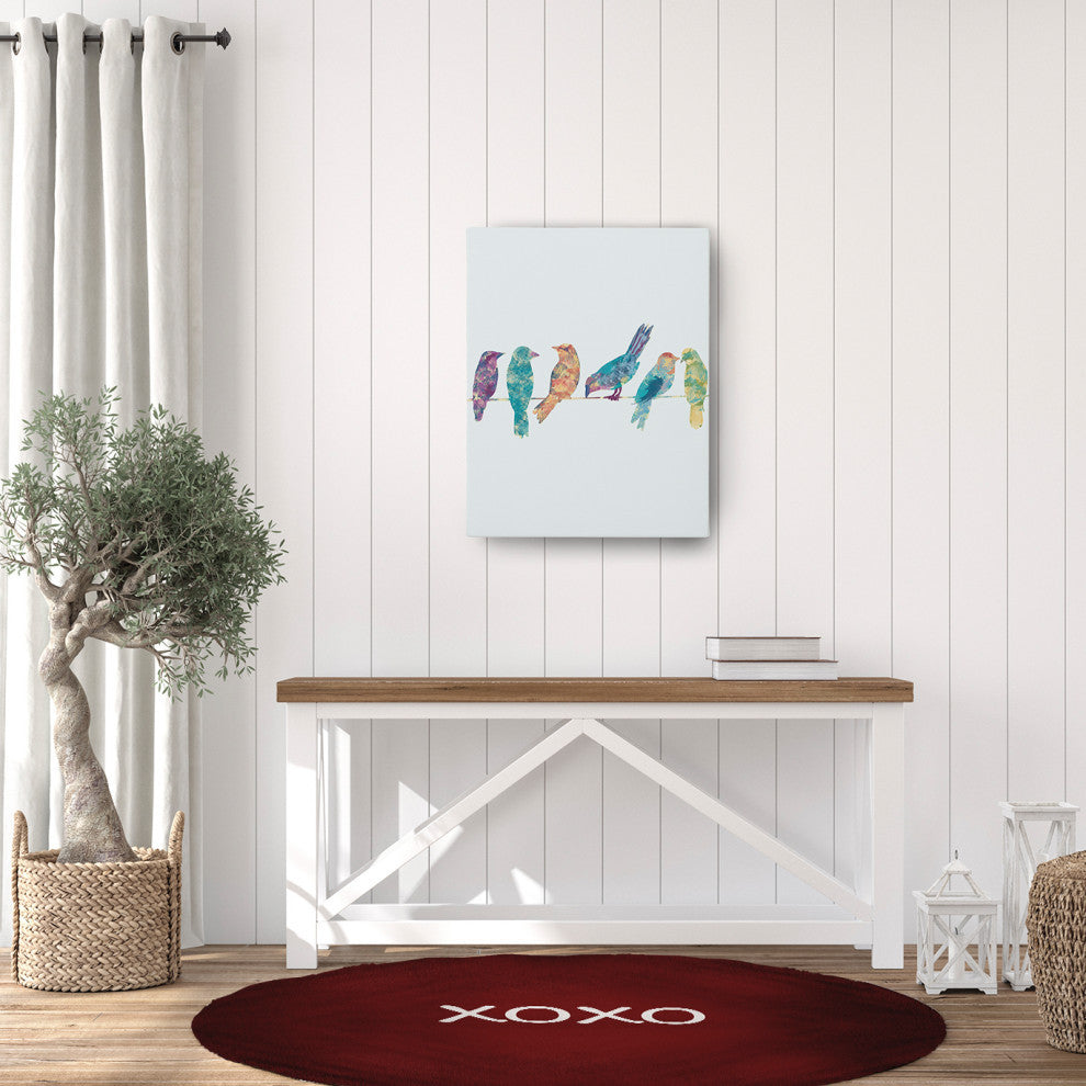 XOXO Valentines Chenille Rug, Maroon, 5' Round