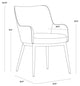 Franklin Dining Chair, Antique Brass, Vintage Black