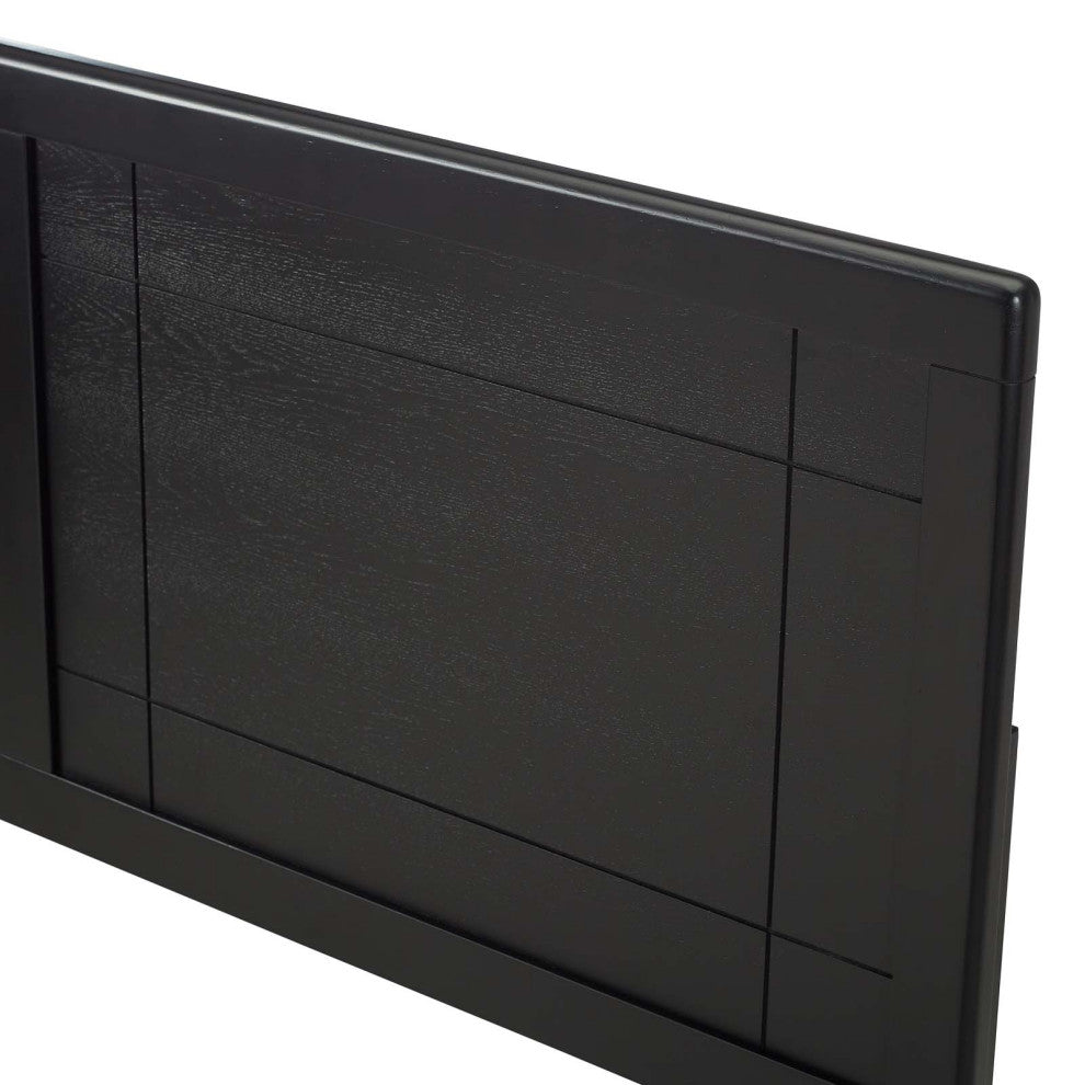 Headboard, Queen Size, Wood, Black, Modern Mid-Century, Bedroom Master Suite