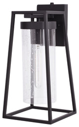 Nash One Light Outdoor Wall Mount, Textured Black