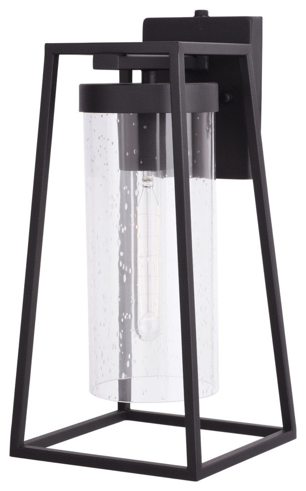 Nash One Light Outdoor Wall Mount, Textured Black