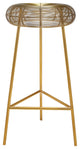 Tuscany Durable Metal Stool, Gold, Bar Height