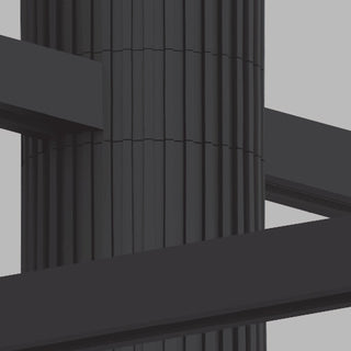 Sonneman 2990-SML Cantina 1 Light 9"W Mini Pendant - Satin Black / Smoke Fade