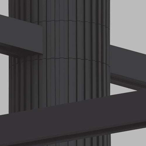 Sonneman 2990-SML Cantina 1 Light 9"W Mini Pendant - Satin Black / Smoke Fade