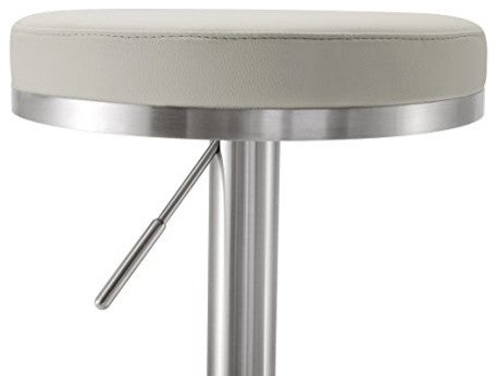 Fano Light Grey Stainless Steel Barstool - Light Grey