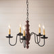 Country Inn Chandelier, Plantation Red