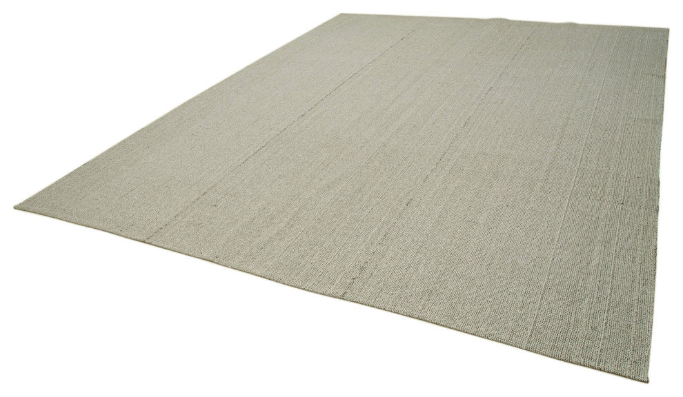 Rug N Carpet - Handmade Turkish 10' 4'' x 12' 6'' Flatweave Wool Kilim Rug