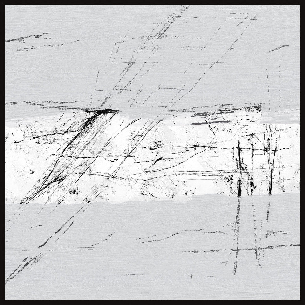 "Bedrock Exposures" Floater Framed Painting Print on Canvas, 20x20