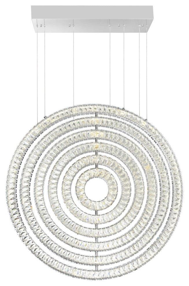 Celina LED Chandelier With Chrome Finish