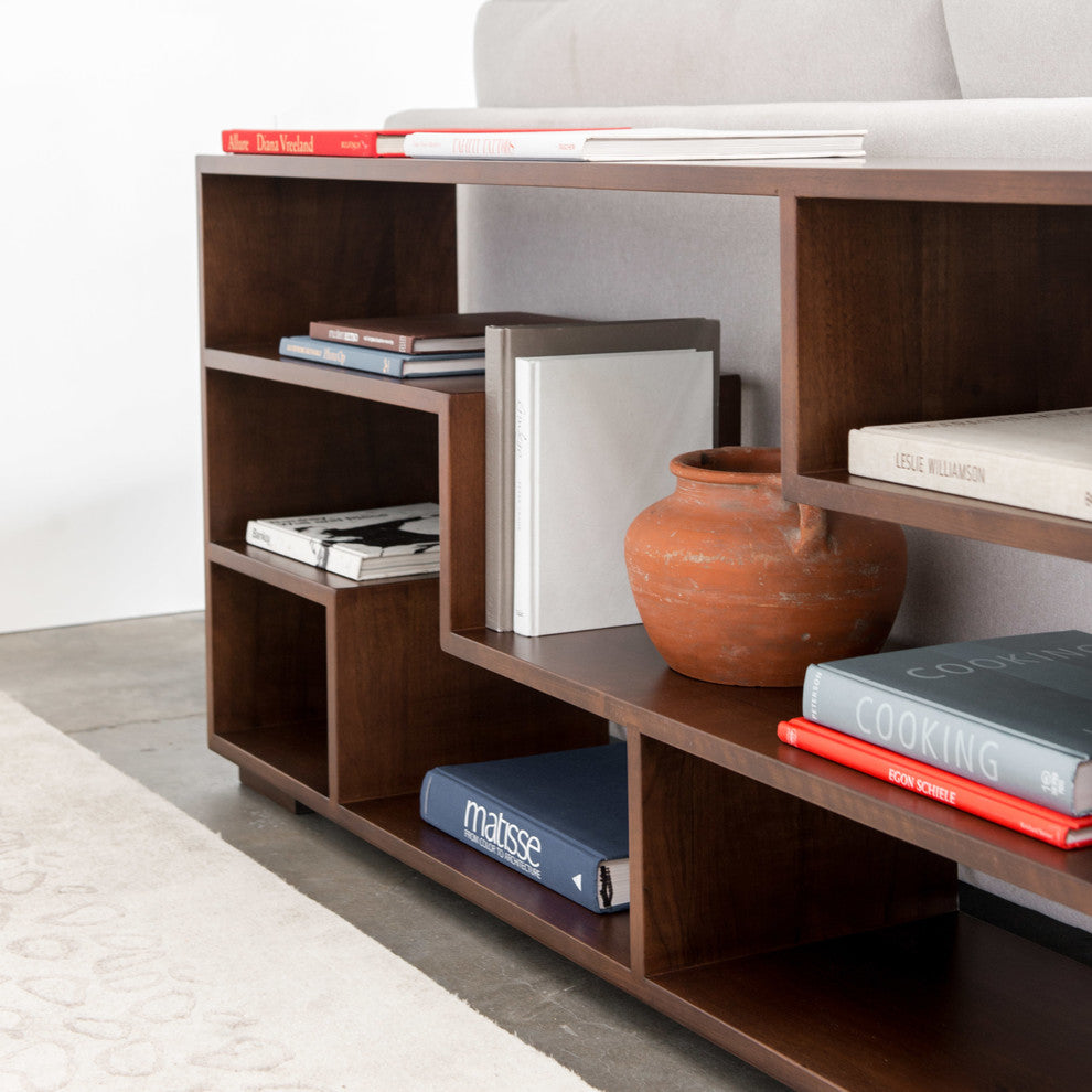 Zen Book Case, Long, Classic Walnut