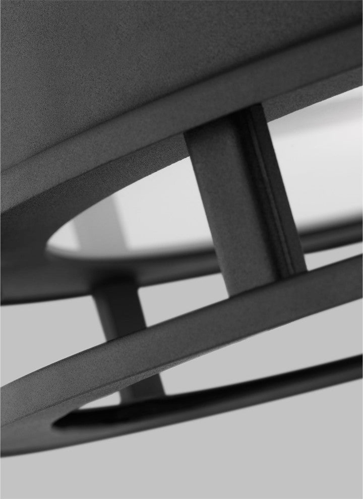 Union LED Outdoor Flush Mount, Black