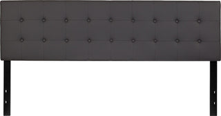 King Headboard-Gray Vinyl