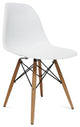 Modern Classics WoodLeg Dining Side Chair, White