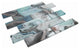 Mosaic Linear Glass Tiles, Shell Green