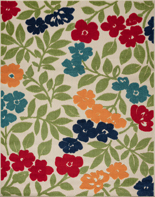 Ostro Modern Floral Area Rug, Multi-Color, 5'3" X 7'3"