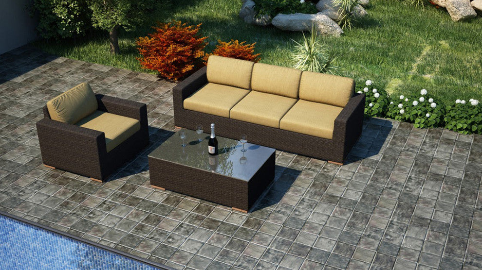 Arden 3 Piece Sofa Set, Heather Beige