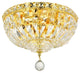 Empire 12" Wide 4-Light Transitional Round Small Flush Mount, Gold