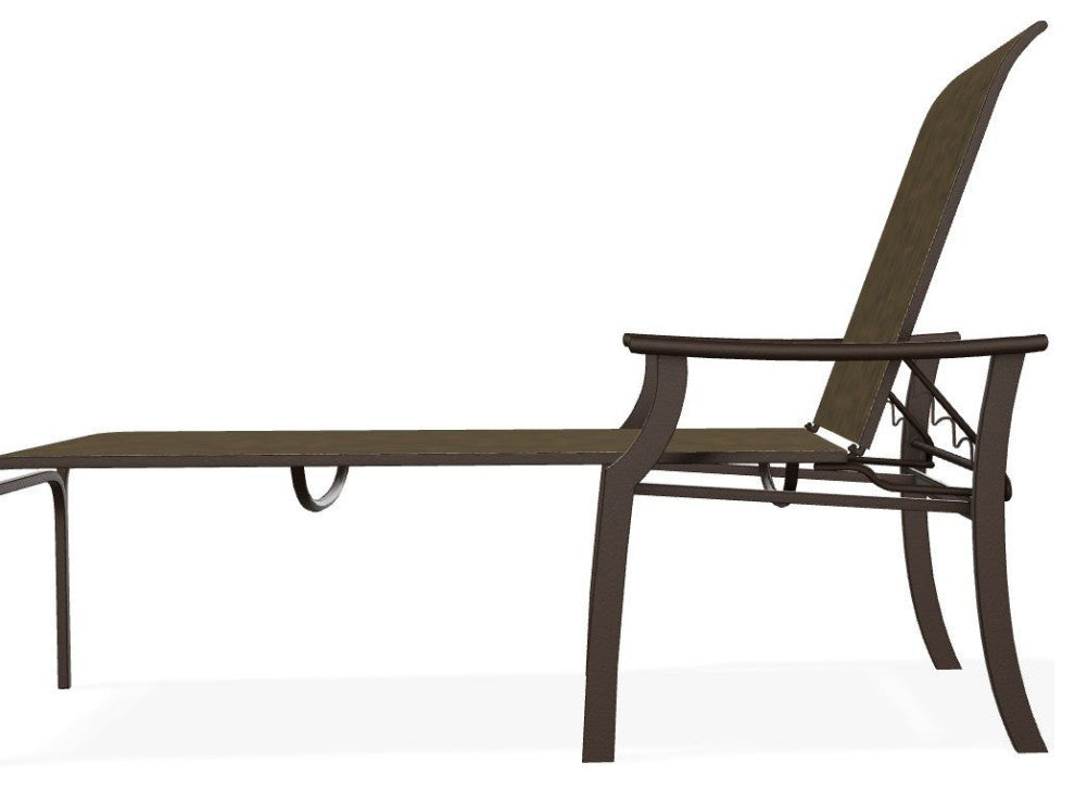 St. Catherine Sling 4-Position Outdoor Chaise Lounge, Beacon/Kona