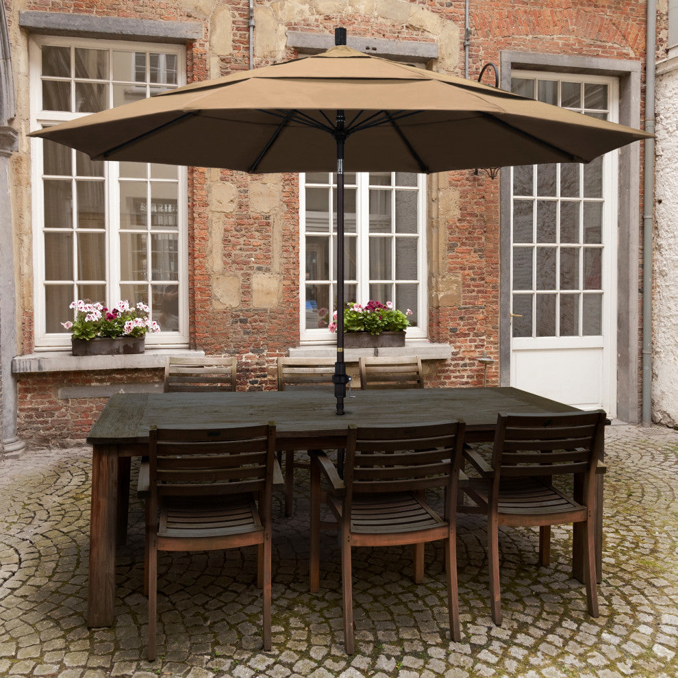 Fiberglass Umbrella Collar Tilt, Sunbrella, Dolce Oasis, 11'
