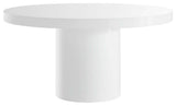 Gratify 60" Round Dining Table, White